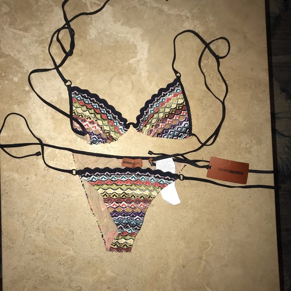 Missoni triangle string Bikini new with tags - Picture 6 of 8